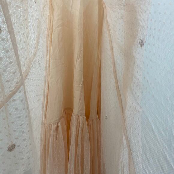 Free People Wildflower Embellished Maxi Dress - Nude - Size 0 - Picture 10 of 12